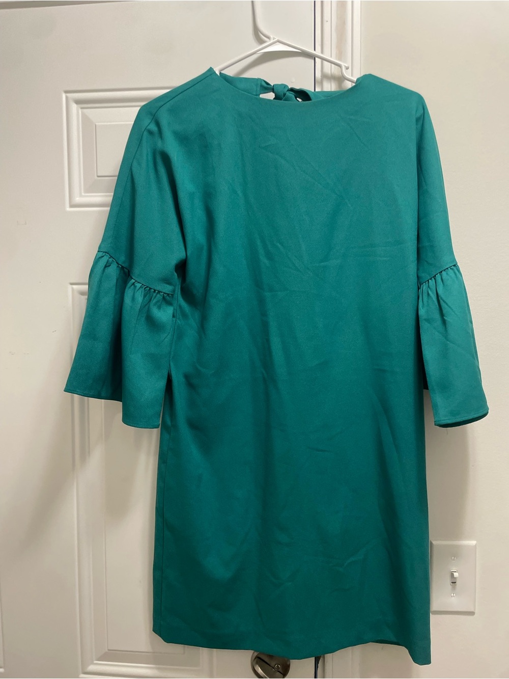 Banana Republic - Womens Teal/Green  Knot Long Sleeve Dress Size 0
